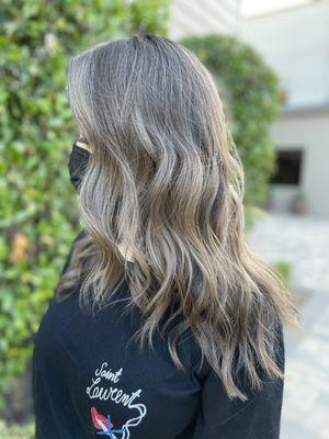 Ash brown Balayage by Sharon