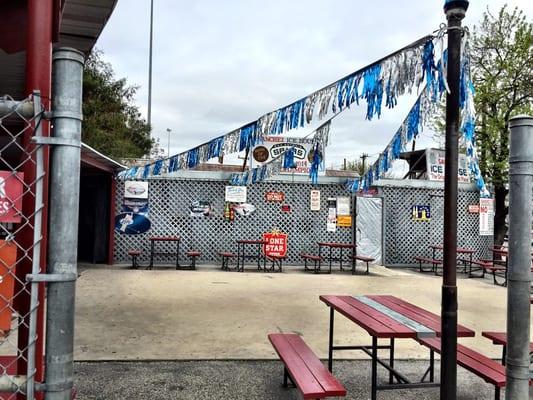 Enter foyer then pass thru rebar to cinder blocks and cold brew