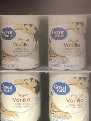 Vanilla yogurt (my favorite)