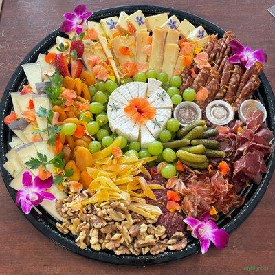 Charcuterie trays by Smallgoods. All-American cheeses and cured meats. #bestcheeseshop #cheese platter. Best cheese shop #cheeseplatter