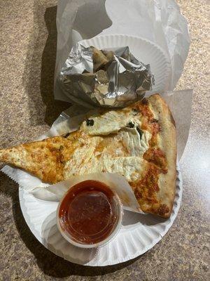 Vodka slice and Garlic Knots