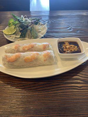 Pork n shrimp summer roll