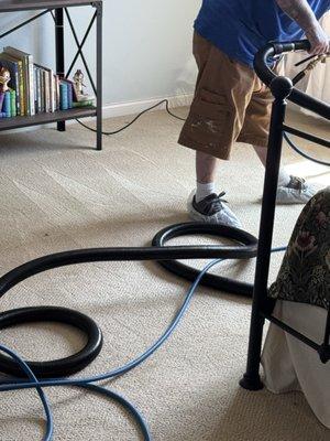 Carpet cleaning transformation results