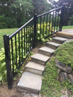 H.D aluminum stair railing