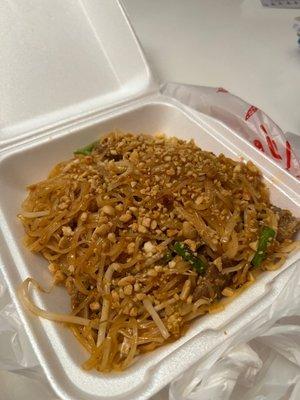 Pad Thai w beef