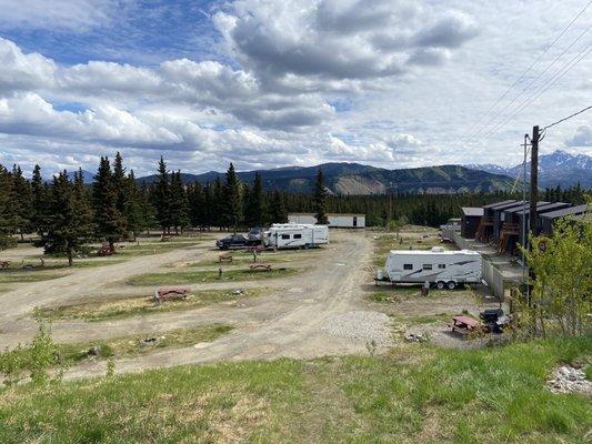 A day after Memorial Day. Empty besides us and the seasonal worker's trailer on the right.