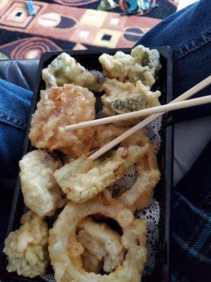 Shrimp tempura,  without shrimp!