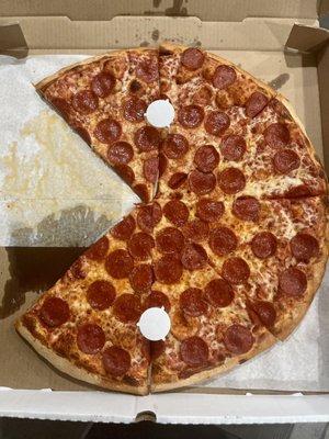 Gigantic Pepperoni Pizza