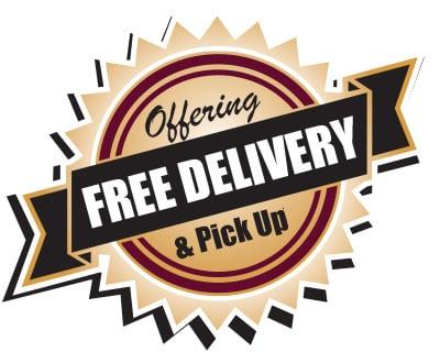 Free pick up and delivery throughout Bay Area,