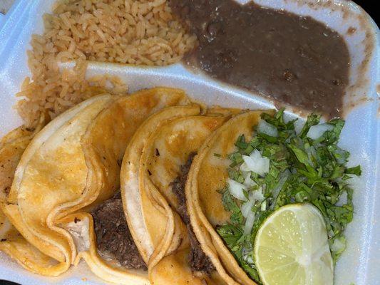 Carne asada birria tacos