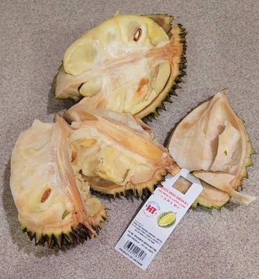 Non-edible durian sold by the store KING- FRESH FOODS & SEAFOODS at 2625 Senter Road San Jose CA 95111