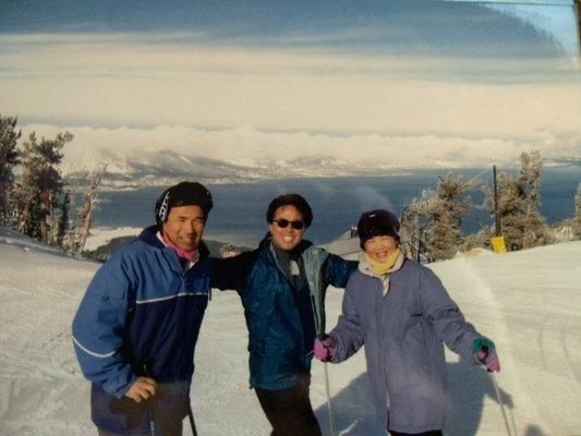 2002 Heavenly valley ski trip with me on left