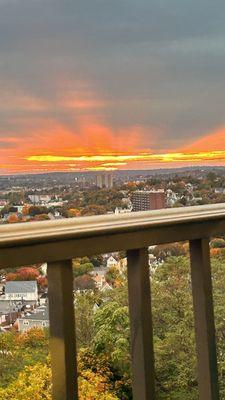 This is from my balcony and I also can see all of Boston and ocean and it's breath taking views!!