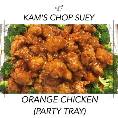 Orange chicken party tray