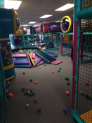 Ball pit after a birthday party tore through here.