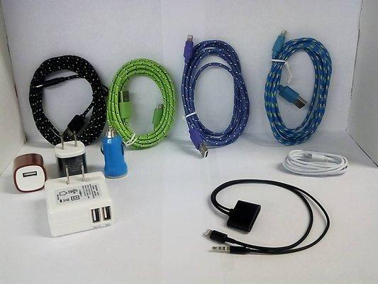 Check out our cell phone accessories, Iphone, USBC and Mac adapters and cords