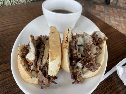 Prime rib french dip