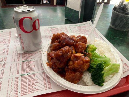 Orange Chicken + White Rice