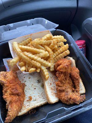 Dave's #1 2 Tenders w/ Fries