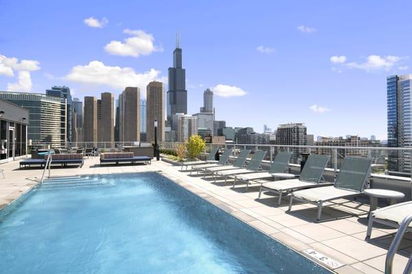 View from Gateway's rooftop pool