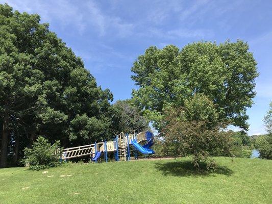 Playground at the top of the hill