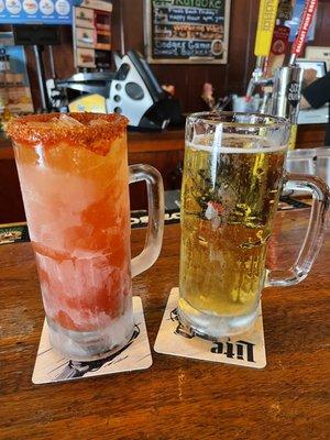 Michelada and Michelob ultra