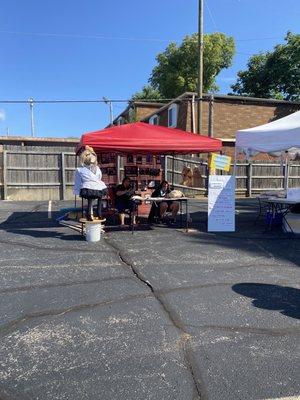 Scarecrow making booth