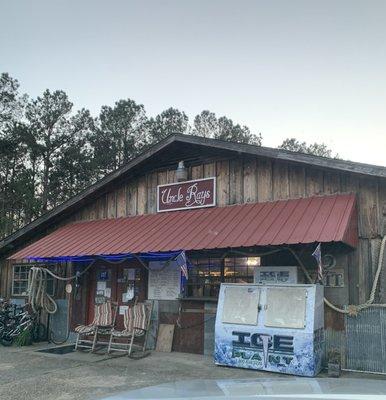 Uncle Roys bait shop/ camp supply store. They also have kayak rentals and a small made to order grill that makes a great Cowboy burger.