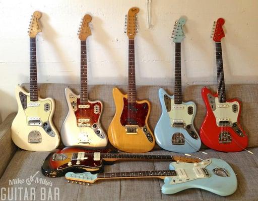 We love Fender offset instruments and also specialize in repairing and sourcing parts for these fine guitars.