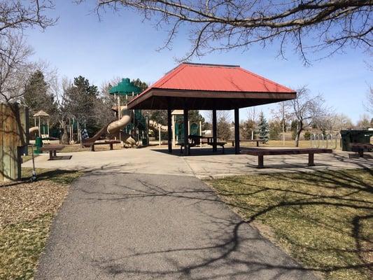 Playground and pavilion area.