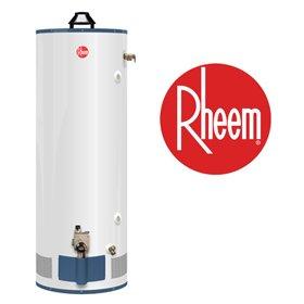 Rheem Water Heaters installed by Black Dog Plumbing.