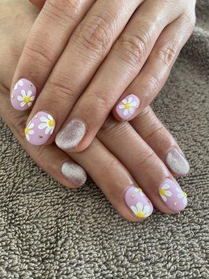 Flower nails x Matte