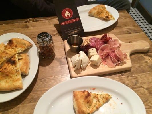 Salumi/Cheese board w/ toasted almonds, honey & fresh baked bread from our oven!