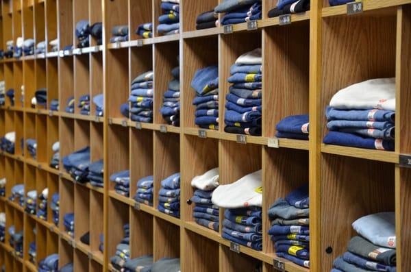 Visit the jean wall at Boot Country Dayton for a pair of great fitting Wrangler Jeans!