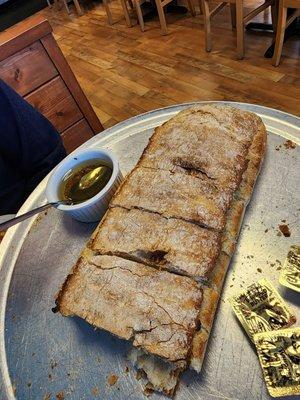 Fresh bread with oil & spices. I'm a bread girl......I wanted TO EAT THE ENTIRE LOAF!