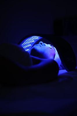 LED therapy ( part of HydraFacial procedure )