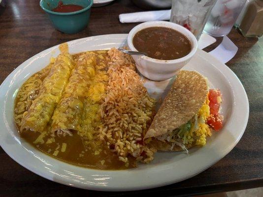 Aggie Enchilada in chicken.