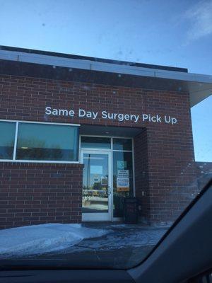 Same Day Surgery Pickup Door