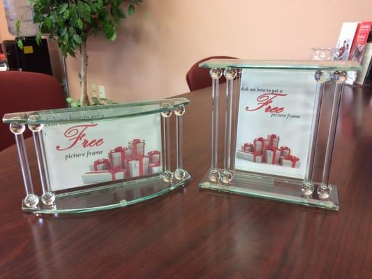 Come in to get a quote and receive a free picture frame!