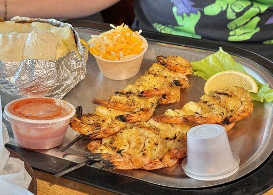 Lemon Butter Grilled Shrimp