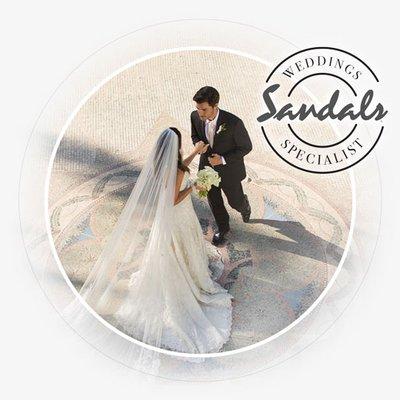 We are Certified Sandals Specialist as well as Certified Aisle To Aisle Wedding Planners