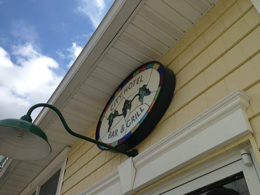 Restaurant entrance.