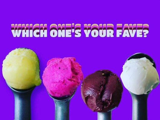 Which base do you like? 
Mango
Pitaya
Acai 
Coconut