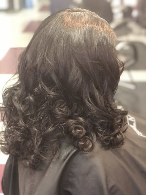 Shampoo blow dry style natural hair