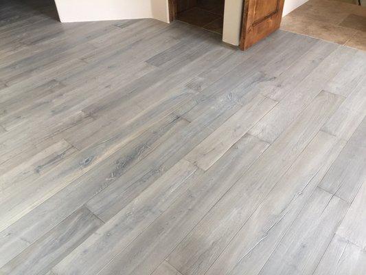 Rustic Maple planks in bedroom