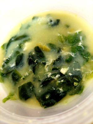 Spinach and egg soup