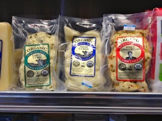 3 kinds of organic curds !   native Wisconsin folks will understand how awesome this is.