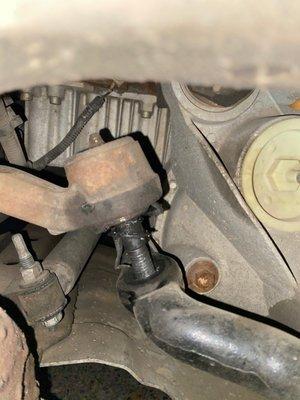 steering arm connection - 1/2" further out and no steering control