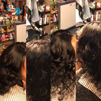 Weave white lace closure