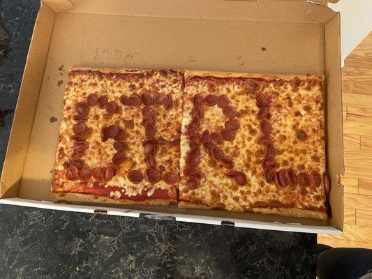 Gender Reveal Pizza